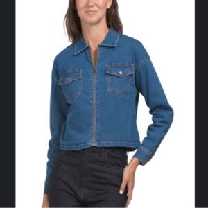 Bebe denim jacket zip size medium - Bebe Jean jacket